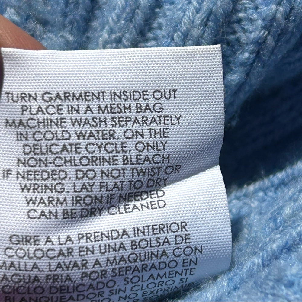 CAbi Scenic Baby Blue Ribbed Cardigan Sweater - Picture 8 of 8